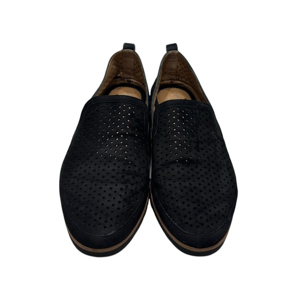Women’s Franco Sarto Black Hadrea Slip-On Suede Perforated Loafers: Size 8.5M - Picture 5 of 11